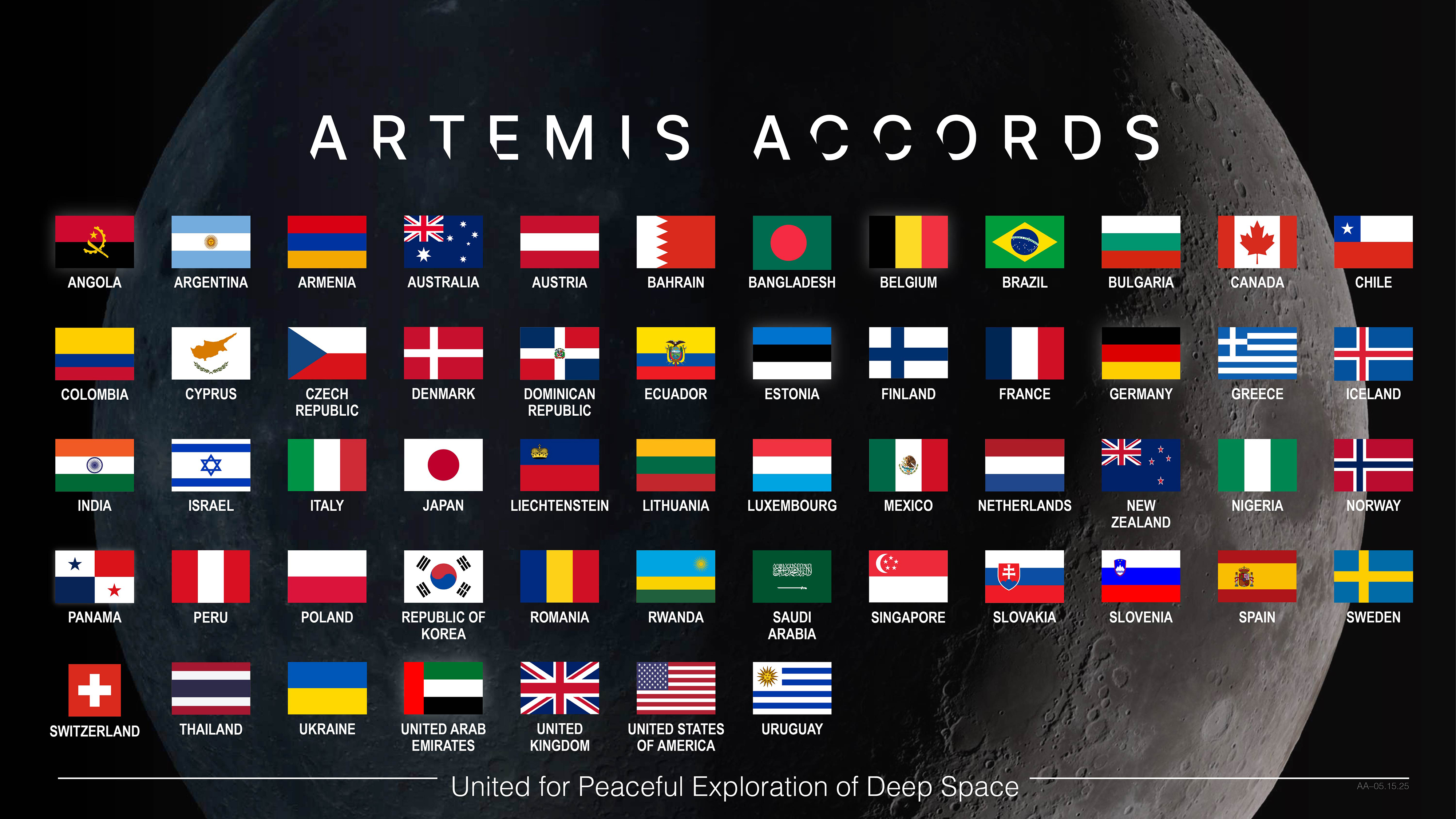 Imagem relacionada à notícia: NASA suporta signatários de acordos Artemis avançando na exploração