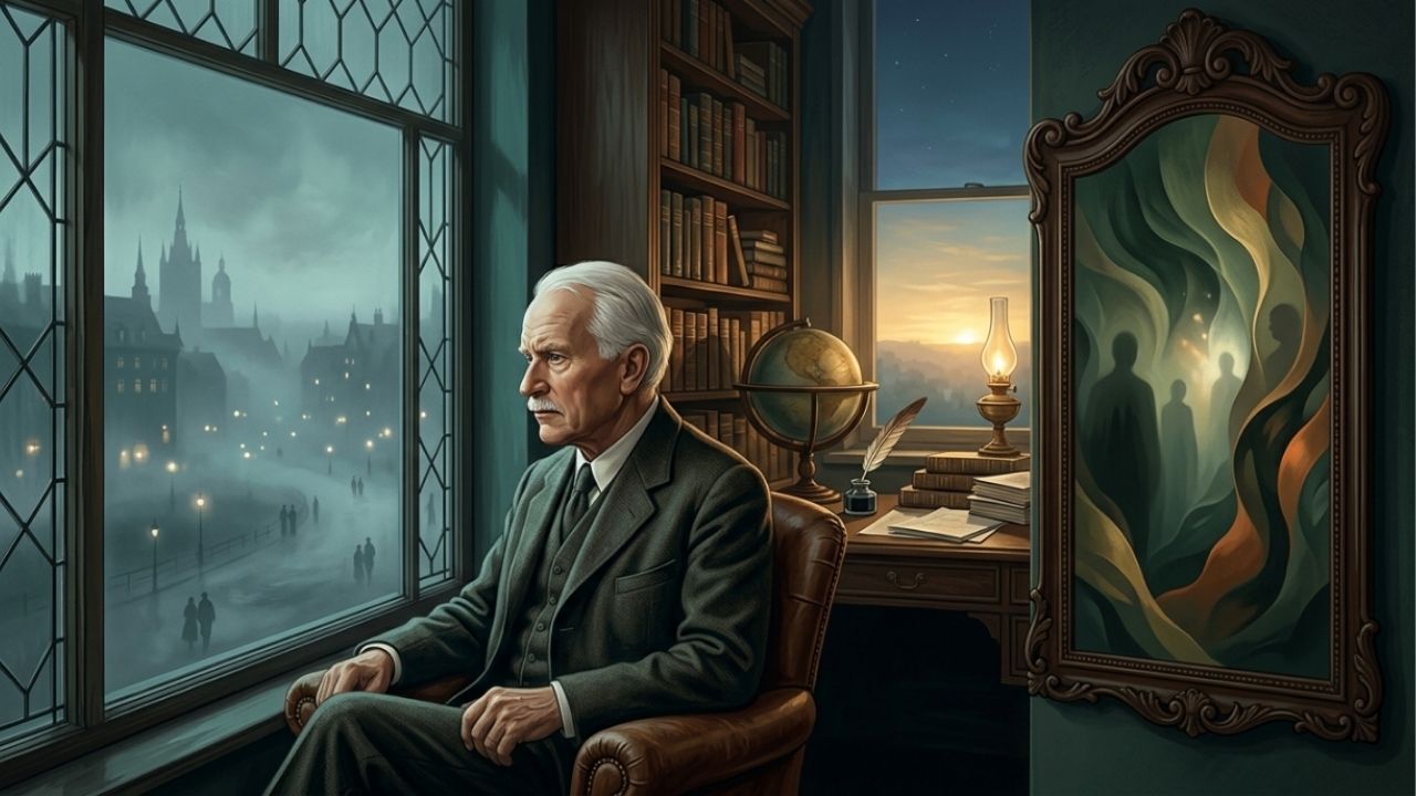 Carl Jung e a Psicologia Analítica, em reflexão sobre o autoconhecimento: “Quem olha para fora, sonha; quem olha para dentro, desperta.”