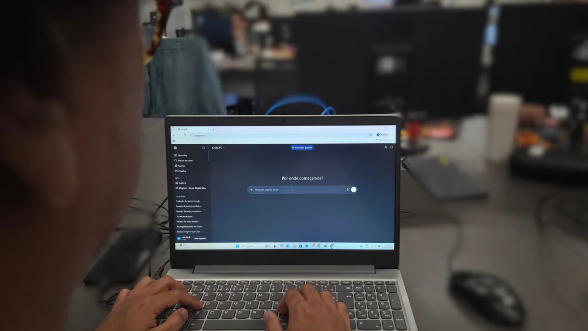 inteligência artificial chatgpt no computador