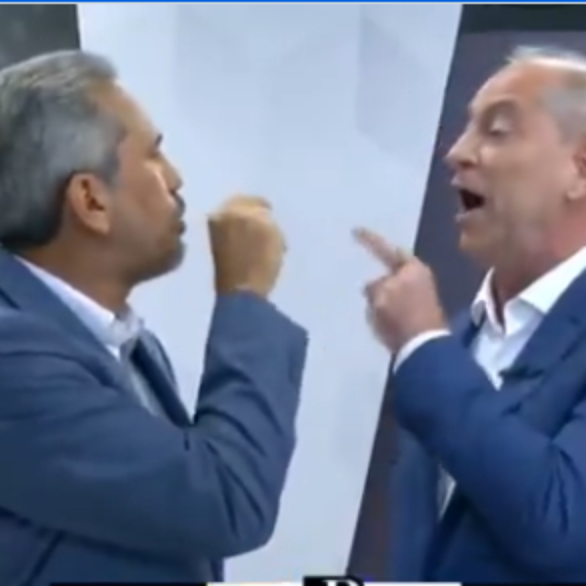Ciro Gomes e Elmano de Freitas batem boca durante debate: 'Baixa o dedinho'