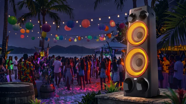 LG xboom Power chega ao Brasil com 440 W e karaokê com IA