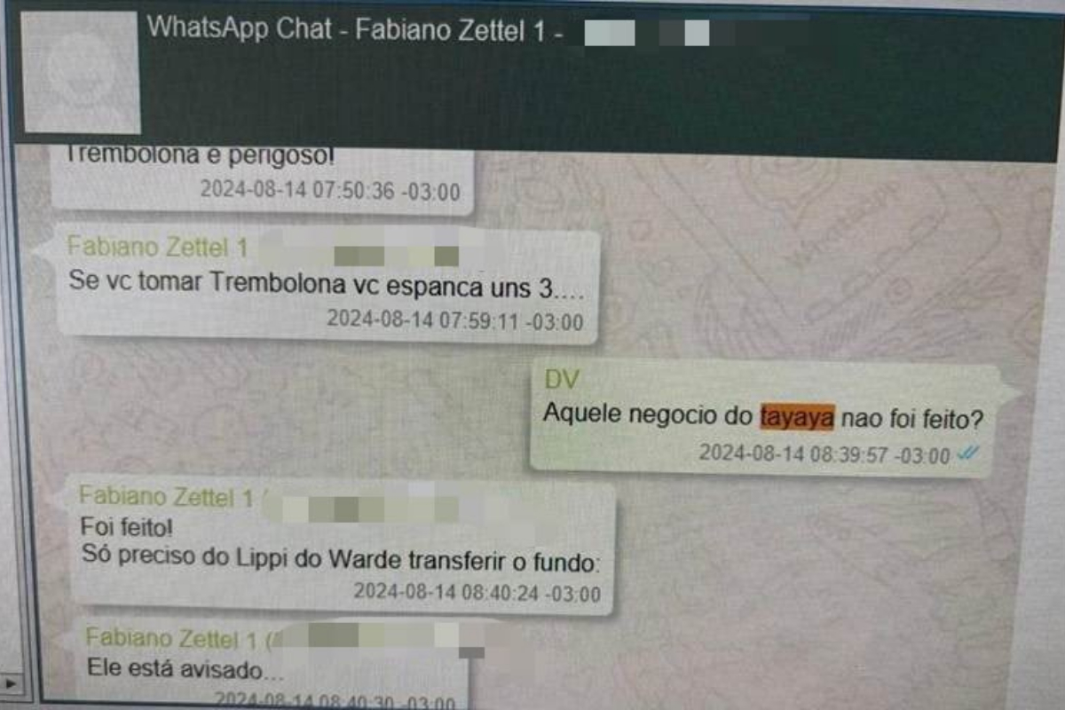 Celular de Vorcaro mostra cobrança por aporte ao Tayayá: "Onde tá a grana?"