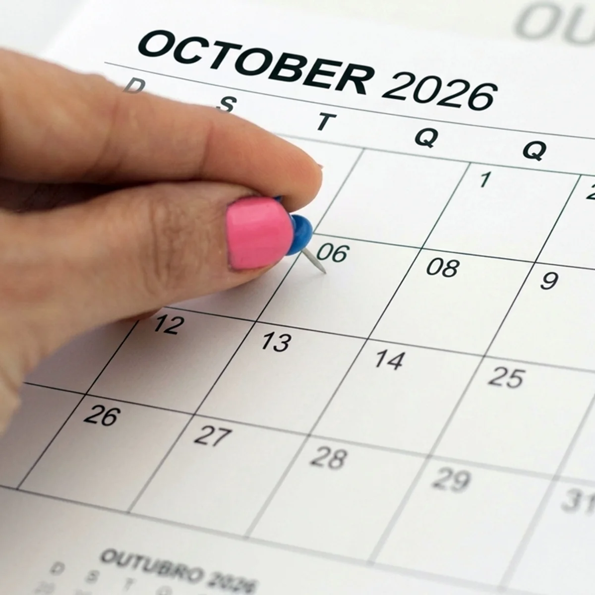 Quando será o 5º dia útil em outubro?