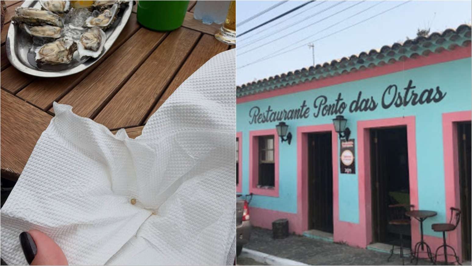 P&eacute;rola foi encontrada dentro de ostra em um restaurante em Canan&eacute;ia, litoral de S&atilde;o Paulo