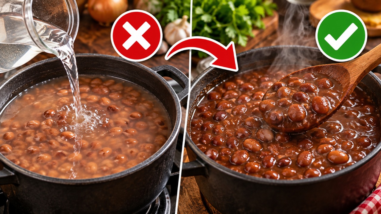 Pare de cozinhar o feijão com água fria: o segredo dos cozinheiros para deixar o caldo grosso sem precisar amassar os grãos