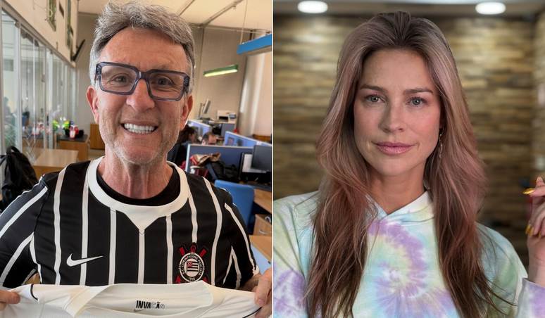 'Mulher linda, maravilhosa': Craque Neto se declara ao vivo para Luana Piovani e ganha resposta