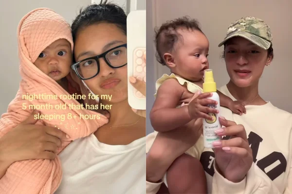 Mãe é criticada por rotina de skincare de 10 passos para filha de 5 meses