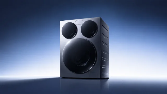 Lava e seca da Xiaomi de 14 kg cabe no espaço de uma de 10 kg e pode ser embutida