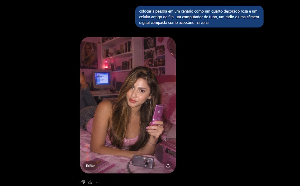 Personalize com cenários, acessórios e cores que achar melhor — Foto: TechTudo/Késya Holanda