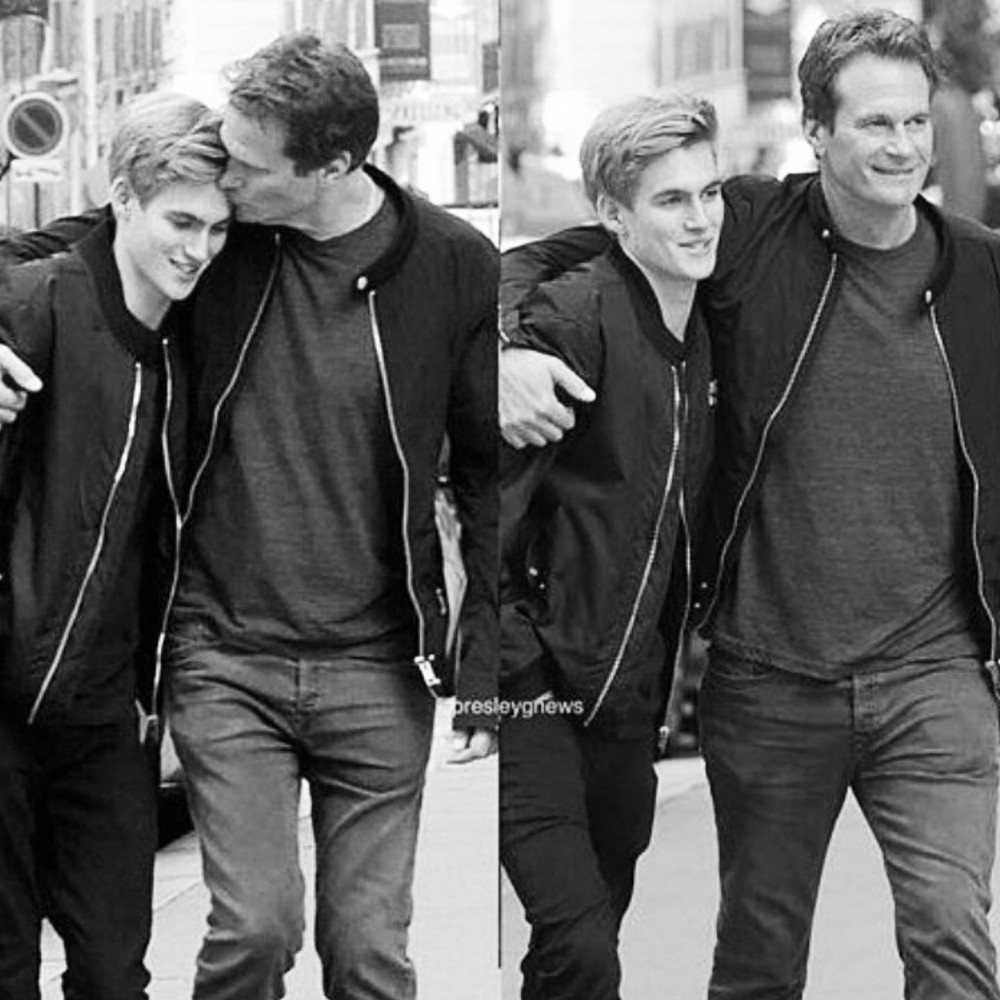 Rande Gerber e o filho, Presley Gerber — Foto: Reprodução/Instagram