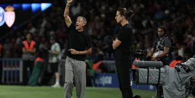 Monaco, do brasileiro Filipe Luís (à direita), venceu por 2 a 1 o PSG do técnico espanhol Luis Enrique (esquerda). Foto: RFI