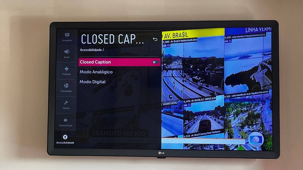 TV LG mantém menu específico para Acessibilidade que contém Closed Caption — Foto: Gabriel Mattos/TechTudo