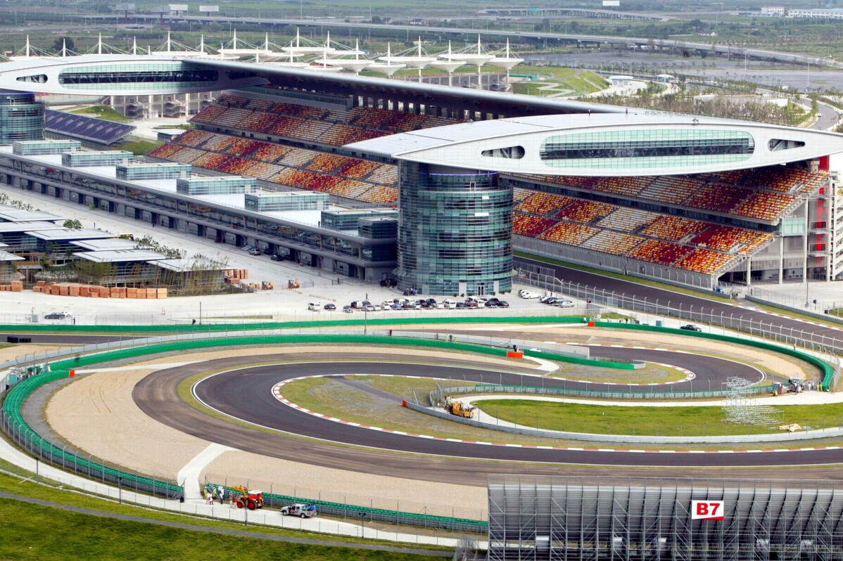 An aerial view of the Shanghai International Circuit on Sep. 12, 2004. (Chinatopix via AP)