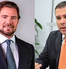 Montagem com Daniel Vorcaro (esq), dono do Banco Master, e Paulo Henrique Costa, Ex-presidente do Banco de Brasília (BRB). Fotos: Banco Master/Divulgação e Lúcio Bernardo Jr./Agência Brasília Foto: Banco Master/Divulgação e Lúcio Bernardo Jr./Agência Bra / Estadão
