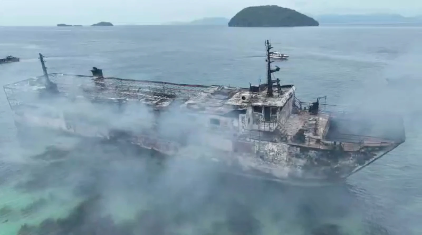 Search expands after Philippine ferry fire kills five and leaves dozens missing