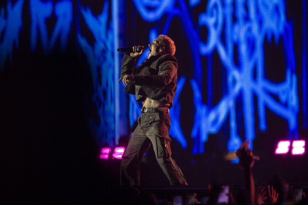 Bring Me The Horizon no Palco Mundo. — Foto: Alexandre Cassiano