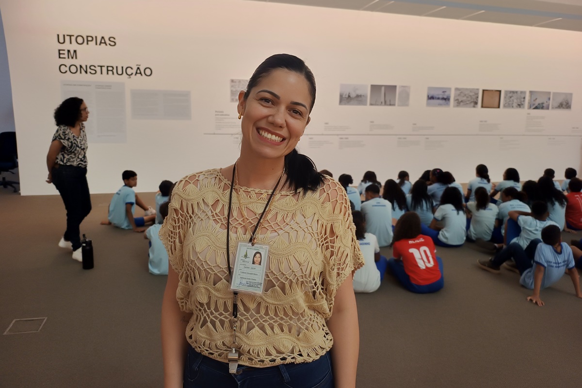 Alunos da Fercal conhecem história do DF na mostra Utopias em construção