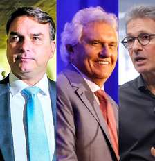 Lula (PT), Flávio Bolsonaro (PL), Ronaldo Caiado (PSD), Romeu Zema (Novo) e Renan Santos (Missão), pré-candidatos à Presidência da República Foto: Wilton Junior/Tiago Queiroz/Cauê Del Valle/Divulgação MBL/Taba Benedicto Foto: Wilton Junior/Tiago Queiroz/Cauê Del Valle/Divulgação MBL/Taba Benedicto / Estadão