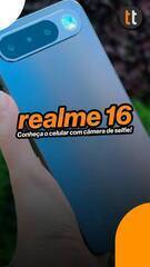 Celular COM ESPELHO para SELFIES! Conheça o realme 16!