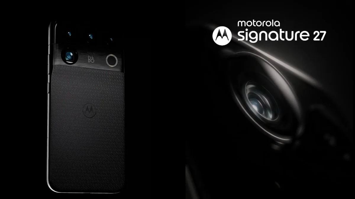 Imagem da matéria: Câmera de 200 MP e áudio premium: Motorola mostra Signature 27 pela 1ª vez