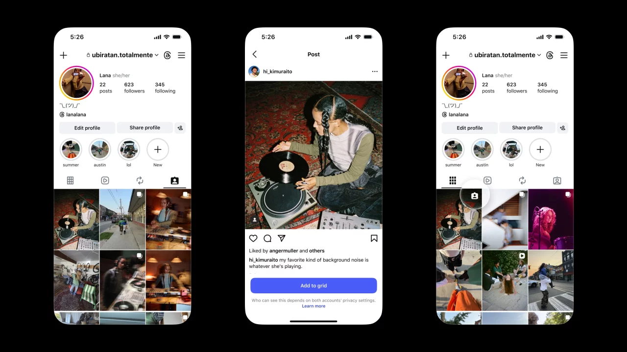 Instagram permite adicionar fotos marcadas ao perfil
