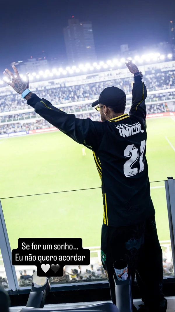 Neymar vibra com vitória do Santos: “Se for sonho, não quero acordar” - destaque galeria