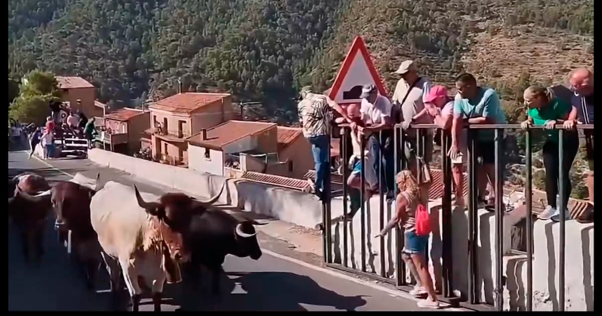 Sem conseguir escalar proteção, mulher morre atacada por touros em festa popular espanhola