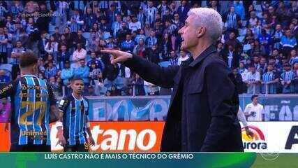 Luís Castro não é mais o técnico do Grêmio
