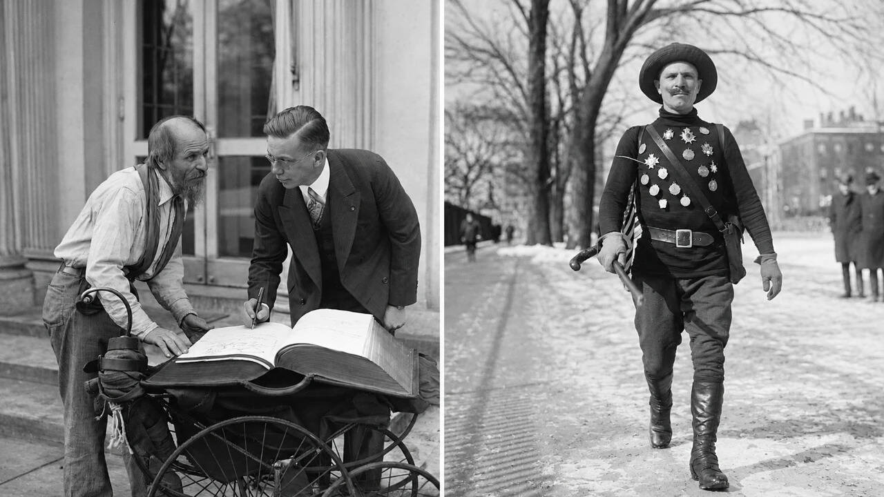 Em 1901, um agricultor croata escolheu o mundo a pé; após três décadas, ele havia cruzado 33 países e preenchido um livro com 60.000 autógrafos.