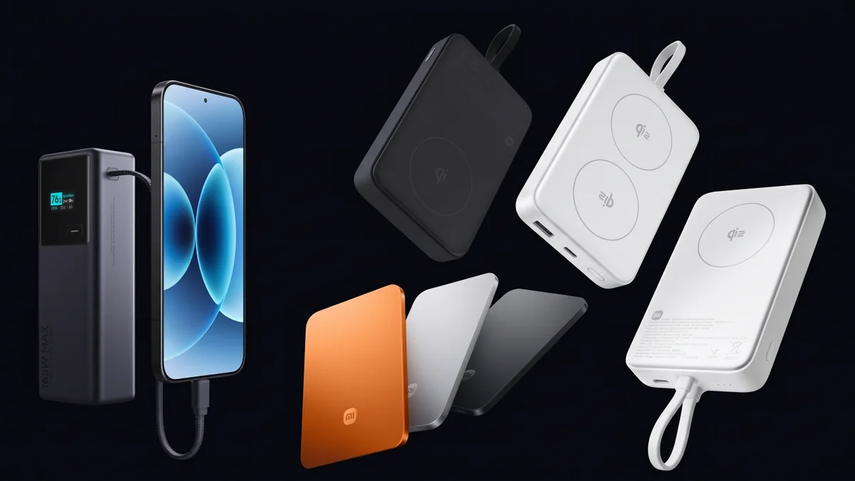 Imagem da matéria: Xiaomi lança power banks de 5.000, 10.000 e 20.000 mAh; saiba tudo