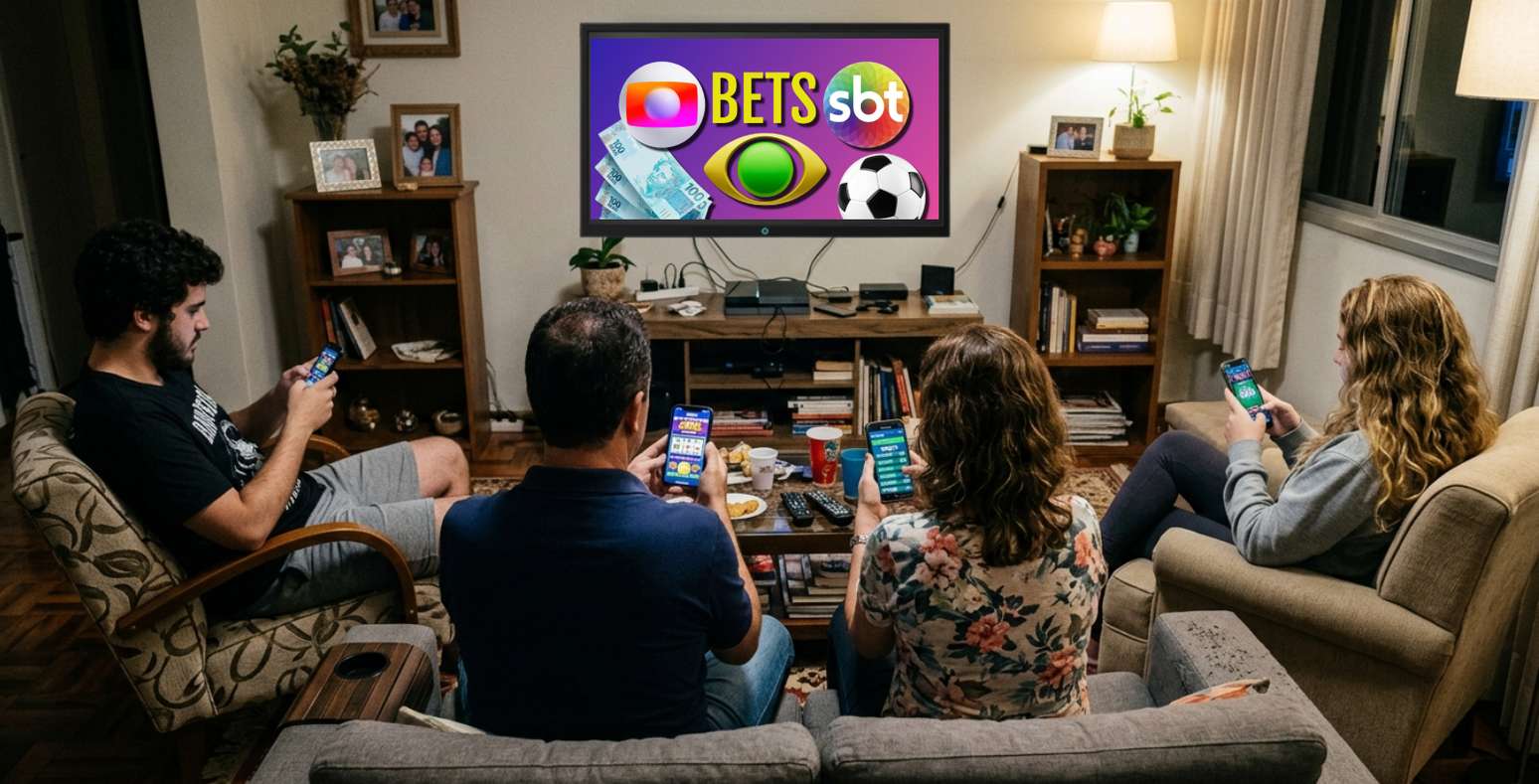 Redes de TV sofrerão forte impacto com a perda das receitas publicitárias das bets