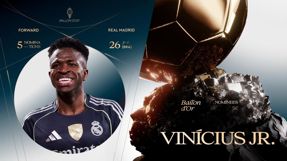 Bola de Ouro 2026: Três brasileiros são indicados ao prêmio de melhor jogador do mundo; veja lista completa