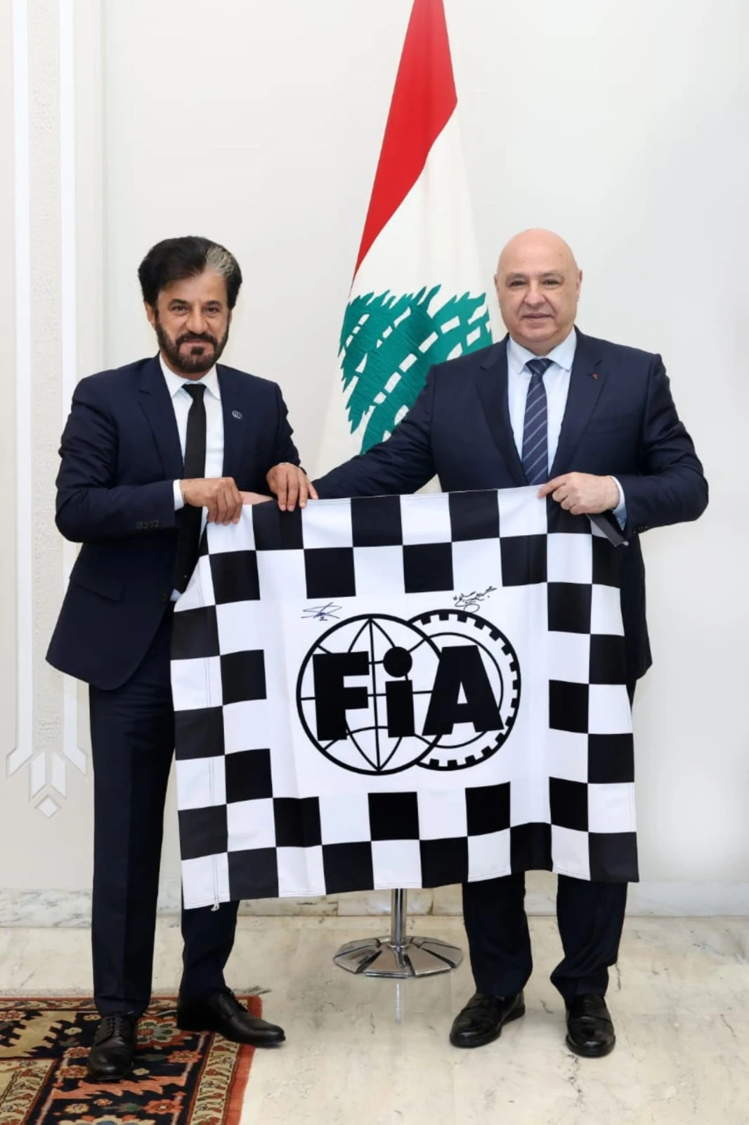 O chefe da FIA encontra-se com o presidente do Líbano para discutir o futuro do automobilismo no Oriente Médio