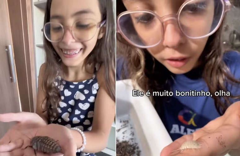 Cachorros, gatos, coelhos e hamsters? Nada disso! Menina de 9 anos surpreende na escolha dos 'pets'