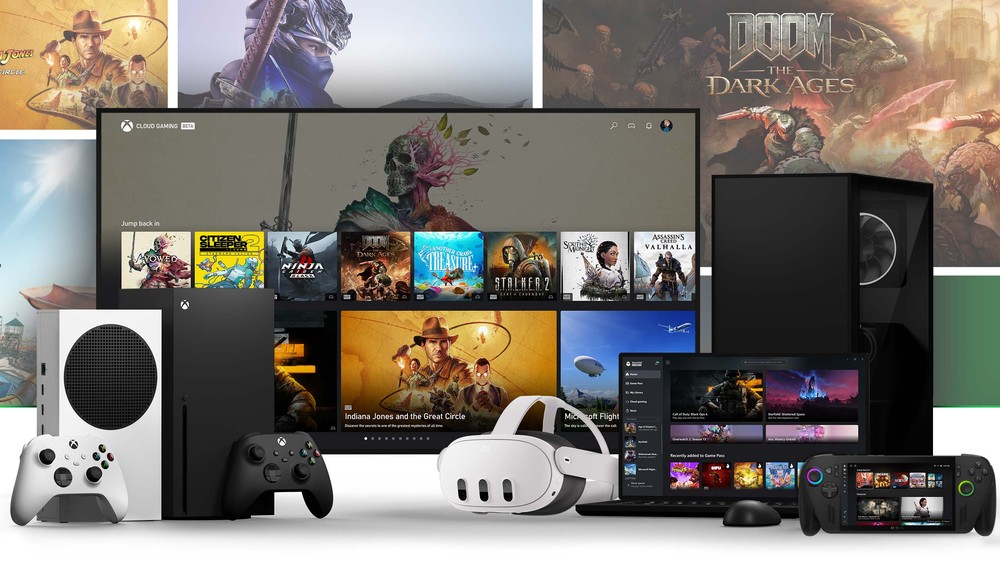 Xbox Cloud Gaming permite jogar em vários dispositivos sem precisar dos consoles Xbox Series X/S — Foto: Divulgação/Xbox