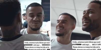Neymar 'anuncia' Philippe Coutinho no Santos pelas redes sociais Foto: Reprodu&ccedil;&atilde;o/Instagram