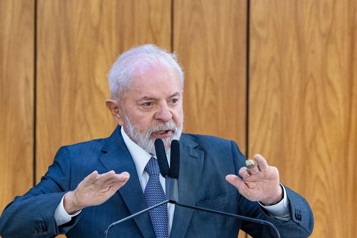 Presidente da Repúplica Luiz Inácio Lula da Silva discursa durante evento de governo - Metrópoles