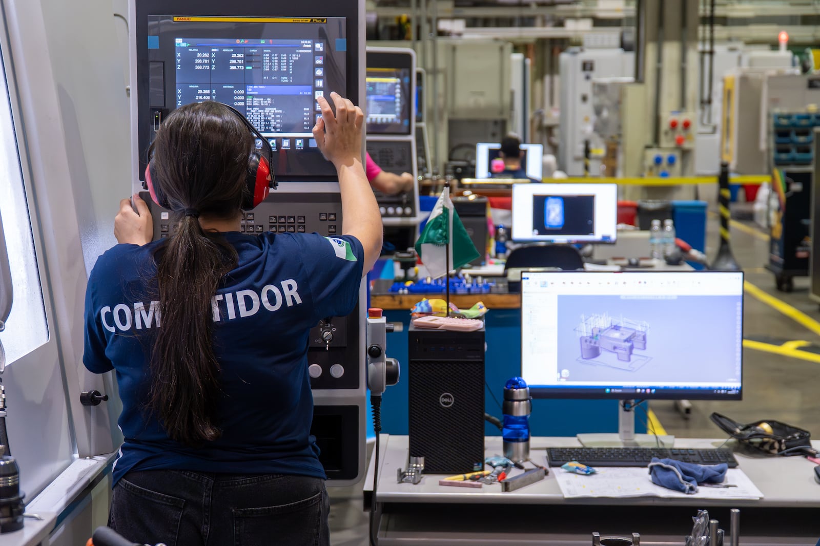 Provas de Fresagem CNC e Tornearia CNC durante as seletivas da WorldSkills Brasil, relizadas na fábrica da ROMI, em São Paulo. A WorldSkills é a maior competição de educação profissional do mundo. Gabriel Pinheiro / SENAI