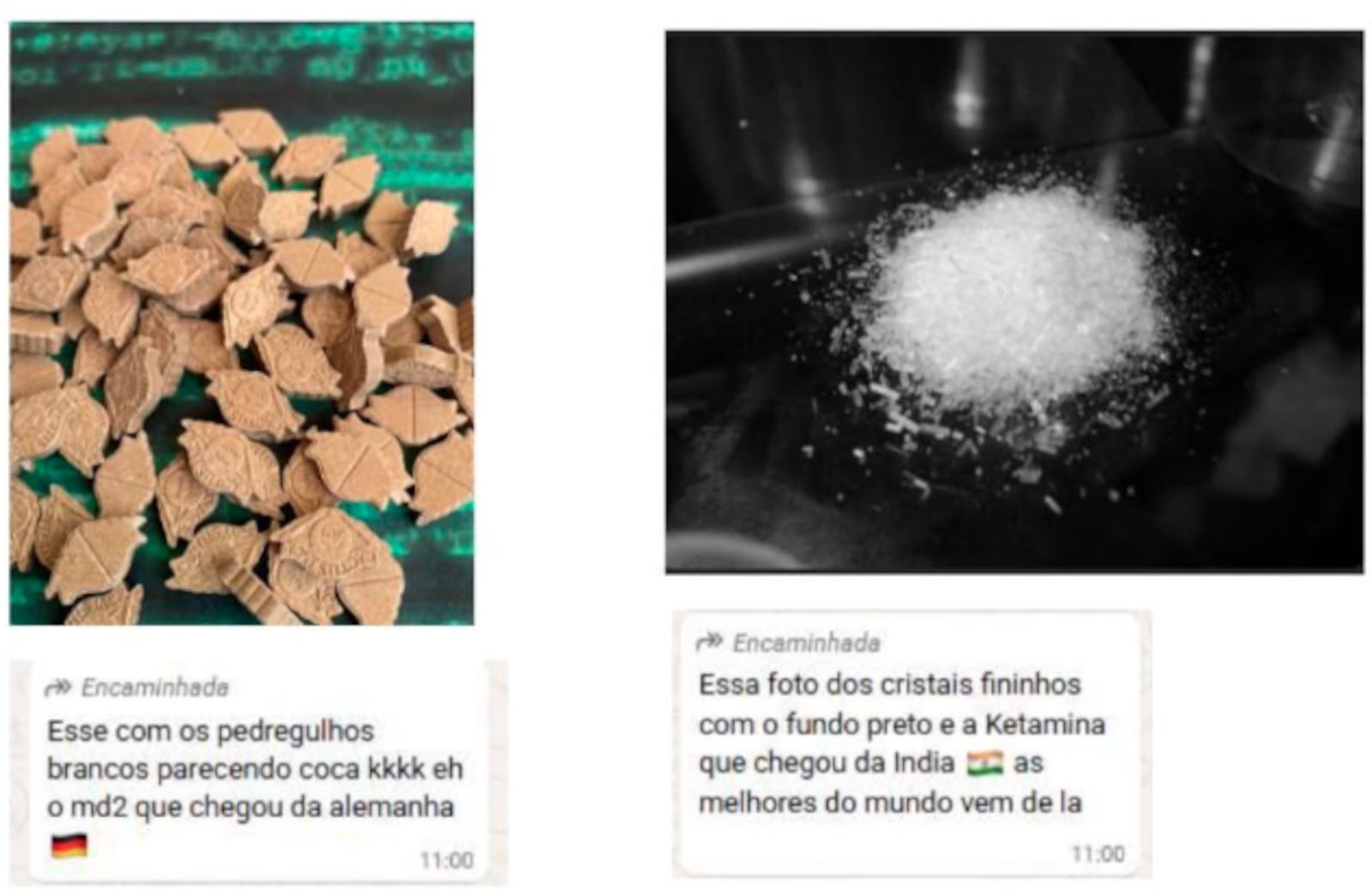 Traficante divulgava "cardápio" de drogas nas redes sociais e fazia entregas por serviço de "delivery" Reprodução/Polícia Civil