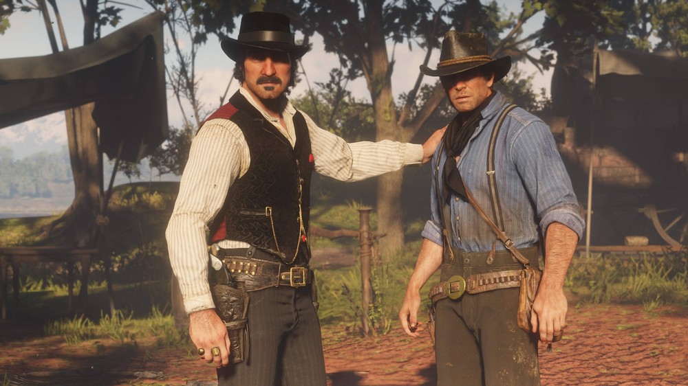 Dutch e Arthur em Red Dead Redemption 2 — Foto: Divulgação/Rockstar