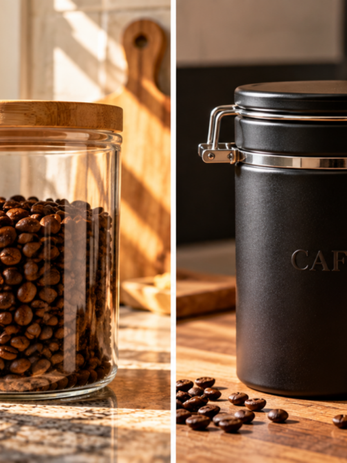 Por que o café perde aroma mais rapidamente quando é guardado em potes transparentes?