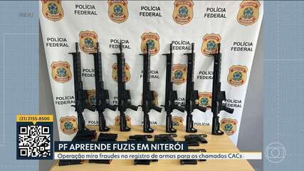 PF apreende fuzis com transportadora durante operação contra fraudes na compra e registro de armas