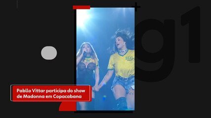 Pabllo Vittar participa do show de Madonna em Copacabana