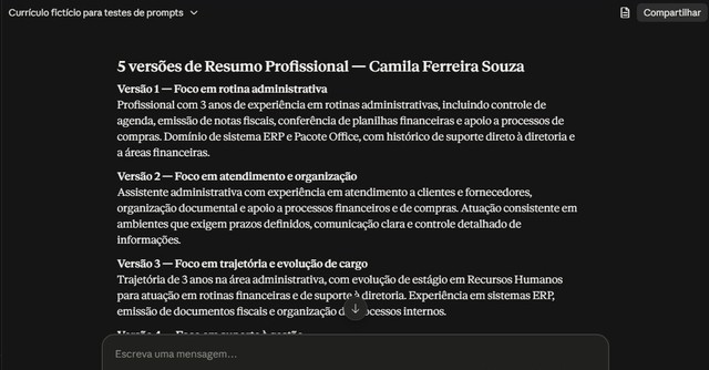 Prompt para melhorar o currículo: 10 opções para deixá-lo mais profissional