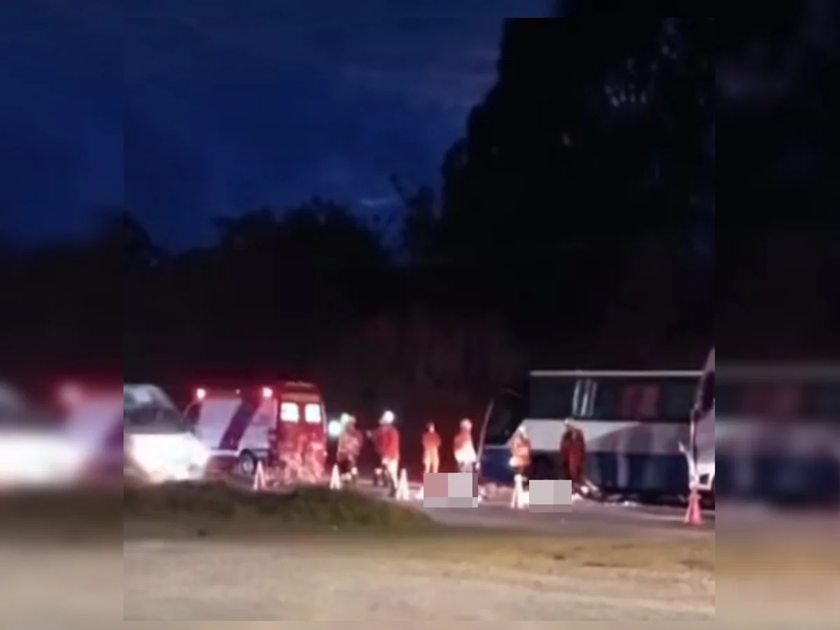 Acidente entre caminhão e moto deixa dois mortos na BR-080