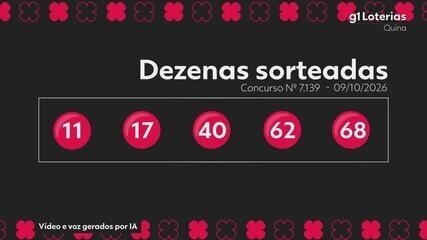 Confira o resultado do sorteio da Quina.