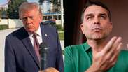 Trump não confirma apoio a Flávio Bolsonaro, mas repete que acompanhará 'de perto' eleições no Brasil