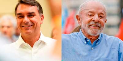 Flávio Bolsonaro (PL) e Luiz Inácio Lula da Silva (PT). Fotos: Vittor Sales/Divulgação Campanha Flávio Bolsonaro e Ricardo Stuckert Foto: Vittor Sales/Divulgação Campan / Estadão