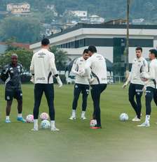 Jogadores do Santos Foto: Raul Baretta/ Santos FC. / Esporte News Mundo