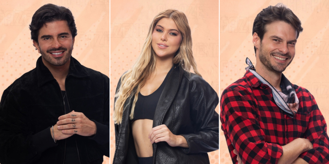 Alfredo Amaral, Eduarda Braum e Igor Monteiro disputam a Prova do Fazendeiro nesta quarta (14)
